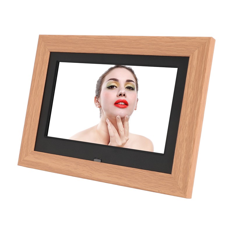 Digital Picture Frame Wooden 7 Inch IPS HD Multifunctional Smart