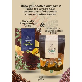 Grato Specialty Coffee Kit – Whole Bean (250g) + Chocolate-Covered Beans (80g) | Premium Colombian Coffee & Gourmet Snack