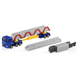 Takara Tomy Tomica Long Type Tomica No. 140 Mitsubishi Fuso Super Great Pole Trailer Mini Car Toy 3 Years and Up