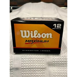 Wilson Maximum Golf Balls Box of 12 Straighter Longer NEW