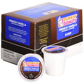 Dunkin Donuts French Vanilla - Box of 12 Kcups for Use in Keurig Coffee Brewers