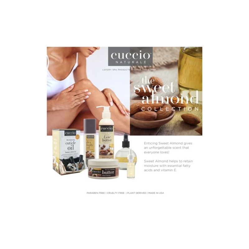 Cuccio Naturale Mantequilla Hidratante No Grasosa, Almendra Dulce