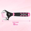 DURATECH 10-Inch Adjustable Wrench, Wide Jaw Opening Plumbing Wrench, CR-V
