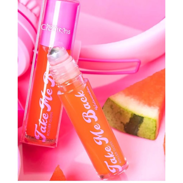 beauty creation Take Me Back Roller Gloss (watermelom), 1 Fl