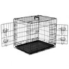 30-Inch Folding Metal Wire Dog Crate, Durable, Foldable, Collapsible Double