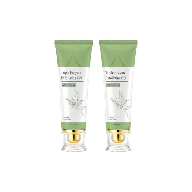 Triple Enzyme Exfoliating Gel Green Tea, Gentle Hydrating Facial Exfoliator