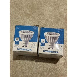 Hyperikon PAIR OF HYPERIKON MR16 GU10-50 LED BULB 5000k 460 LUMENS CRYSTAL WHITE GLOW