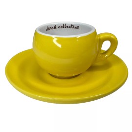 Danesi Espresso Cup Italian Danesi Collection Coffee Cup & Saucer Plate Yellow White