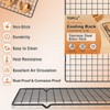 TOPCJ 2PCS Cooling Rack for Baking, 10”X15” Heavy Duty Wire