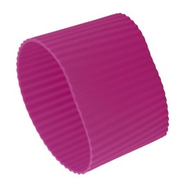 uxcell Silicone Nonslip Glass Bottle Mug Cup Sleeve Protector Cover Fuchsia