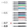 Pentel PG-METAL350 Mechanical Pencil, 0.7mm, Black, 10 PG317-A