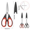 2 Pack Kitchen Scissors, Stainless Steel Heavy Duty Scissor with
