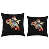 Kuhli Loach Cubism Throw Pillow