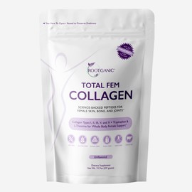 Rootganic Total Fem Collagen Powder for Women - Non-Hormonal, Multi Collagen