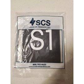 S1 - Elevator Jamb Plate Sign with Raised Floor Number and Braille