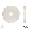 FUX Pack of 2 Single Heating Pipe Rosette Extra Large