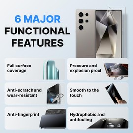 HonJenSeoa Hydrogel Film Screen Protector for Realme 9/9 Pro+, 3 Pack Transparent Soft TPU, HD Clear, Bubble Free, Anti-Fingerprint, Fingerprint ID Support