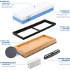Premium Whetstone Knife Sharpening Stone Kit,2 Side Grit 1000/6000 Whetstone