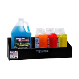 Pit Posse PP3189BK 3 to 4 Gallon Shelf Storage Holder Aluminum Trailer Garage Accessory Organizer | Made in The USA| 5 Year Warranty| Toy Hauler| 5th Wheel| Snowmobile