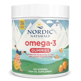 Nordic Naturals Gomitas Nordic Omega 3 Sabor Mandarina 82 mg de Omega 3 por Gomita con EPA y DHA 120 Gomitas Masticables Suplemento Alimenticio para Niños Aceite de Pescado No GMO 60 Porciones