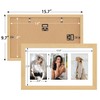 KSROECUD 8x14 Collage frame with 3 Openings 4X6 Pictures, Multiple