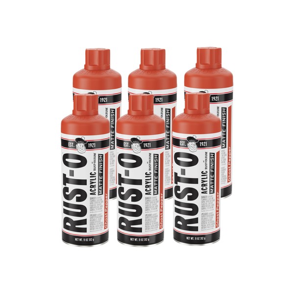 Rust-Oleum Rust-O Acrylic Artist Spray Paint, 11 oz, Matte Ghost