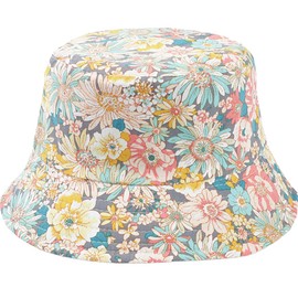 White Fang CZ521 Women's Hat, Flower, Flower Hat, Stylish, Travel, Cute, Festival, Botanical, yellow