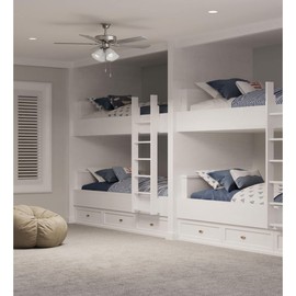 Progress Lighting AirPro 52 in. Brushed Nickel 5-Blade AC Motor Transitional Ceiling Fan with Light