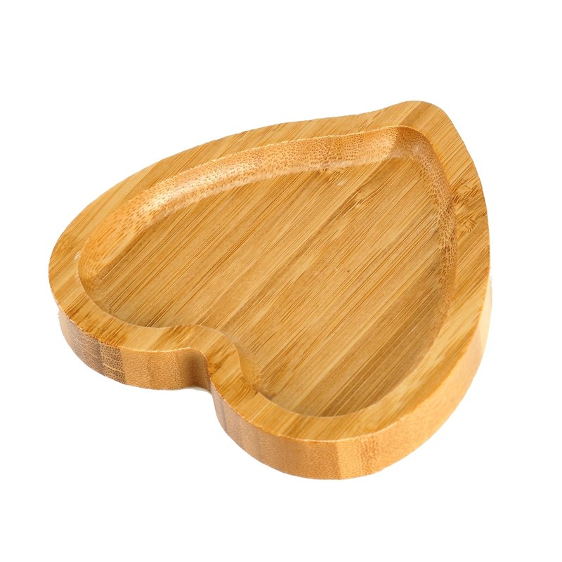 BinaryABC Heart Shaped Wood Serving Platters and Trays Side Dish