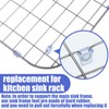 Romooa 30 Pieces Kitchen Sink Rack Feet Sink Grate Grid