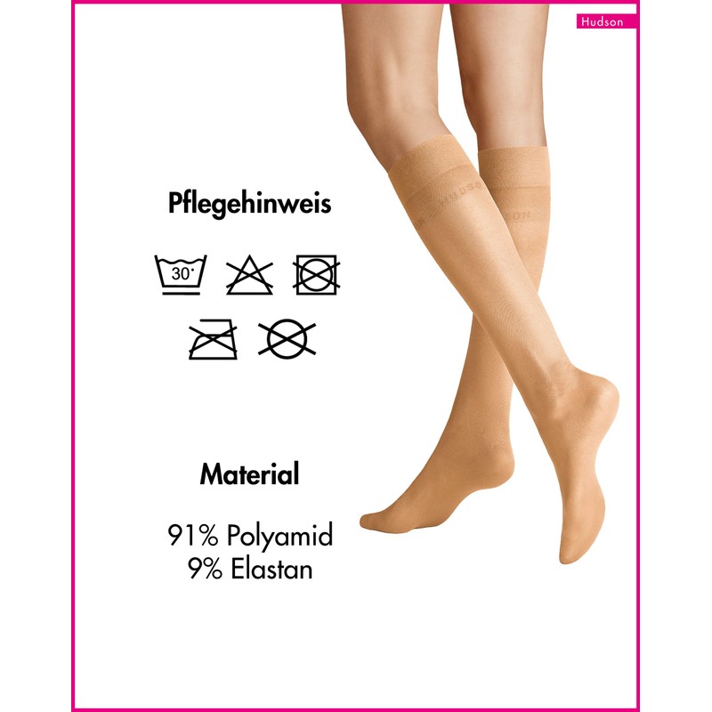 Hudson Women's Fine Knee Socks Glamour – 20 DEN -