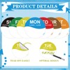 Sayglossy 7000 Pcs Day of Week Label Food Label Monday