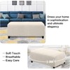 ADPON Rectangle Ottoman Cover Sofa Chaise Part Slipcover Footrest Sofa