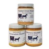 Amish Mustard Assortment - Three 7 Oz Jars - Horseradish, Toasted Onion & Habenero