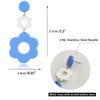 MOROYA Acrylic Flower Earrings for Women Trendy Statement Y2k Floral