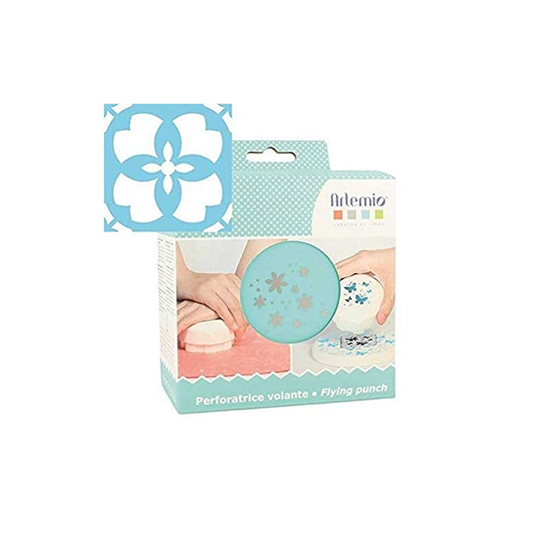 Artemio Flying Stained Glass Hole Punch, Metal, multicoloured, 12.5 x 7 x