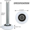 SHUESS 10 Pack Garage Door Roller 1.8" Quiet Garage Door