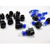 Lumiglow 15 Blue Dome LEDs Lights Bulbs 3/8 Sockets Instrument
