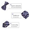 RunootPR - Corbata de microfibra para hombre, diseño clásico de