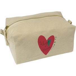 'Always and Forever' Canvas Wash Bag/Makeup Case (CS00041856)