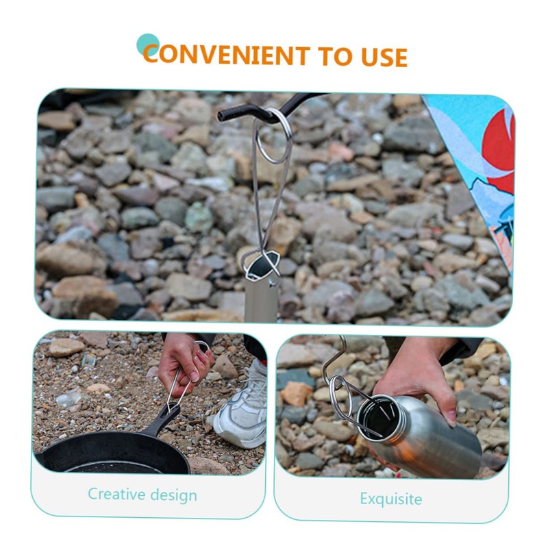 GRIRIW 2Pcs Stainless Steel Bottle Hanger Fish Mouth Spreaders Durable