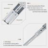 22 inch Soft Close Drawer Slides 4 Pairs Ball Bearing