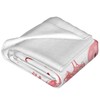 Oplp Merry Christmas Pink Flamingo Throw Blanket for Bed Sofa