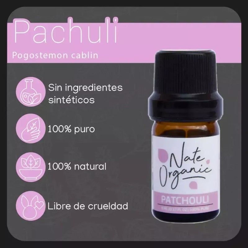 Nate Organic Aceite Esencial Pachuli 100% Puro Nat Importado Nate
