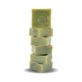 Pure Olive Oil Soap 6 Pcs 100% Natural Turkish Bar, Handmade, Cruelty-Free, Vegan, Moisturizing, Gentle on Skin and Hair, Suitable for Sensitive Skin, Eco-Friendly