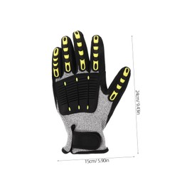 Operitacx 1 Pair Durable Cut Resistant Outdoor Garden Gloves Flexible Work Gloves for Construction Landscaping Fishing Lightweight Breathable Design for Comfortable Fit