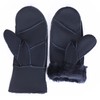 Vaisiteng Women's Double Face Sheepskin Gloves Warm Shearing Leather Mittens