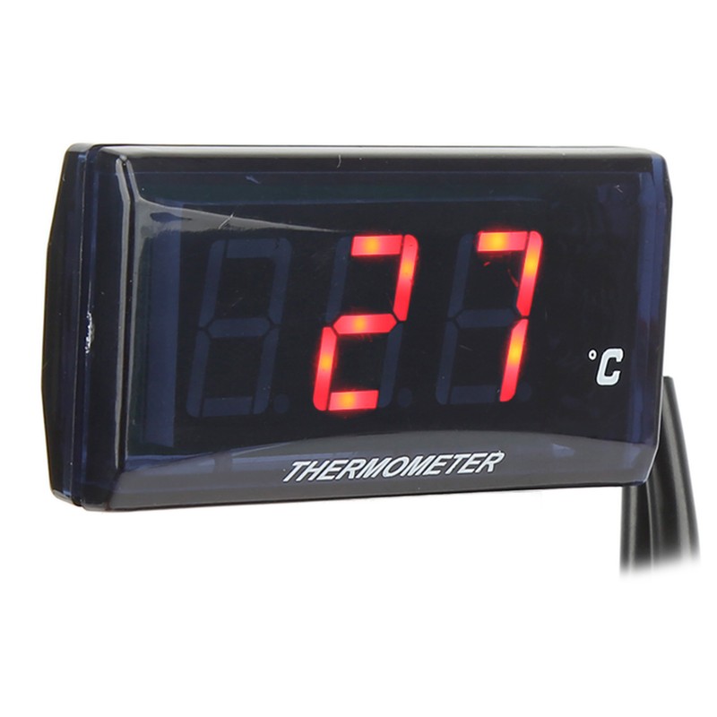 Motorcycle Digital Water Temperature Gauge Ultra Thin DC 12V LCD