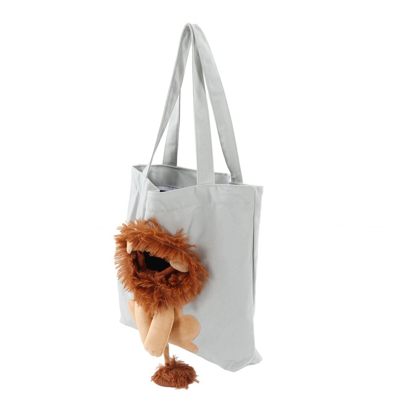 Pet Canvas Bag Cute Lion Shaped Multi Purpose Portable Pet