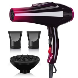 Professional Hair Dryer Powerful 3500 Watt Blow Dryer Salon Ceramic Tourmaline Ionic High Power Blow Dryer,Quick Dry Hair Dryers with AC Motor Concentrator Diffuser Attachments